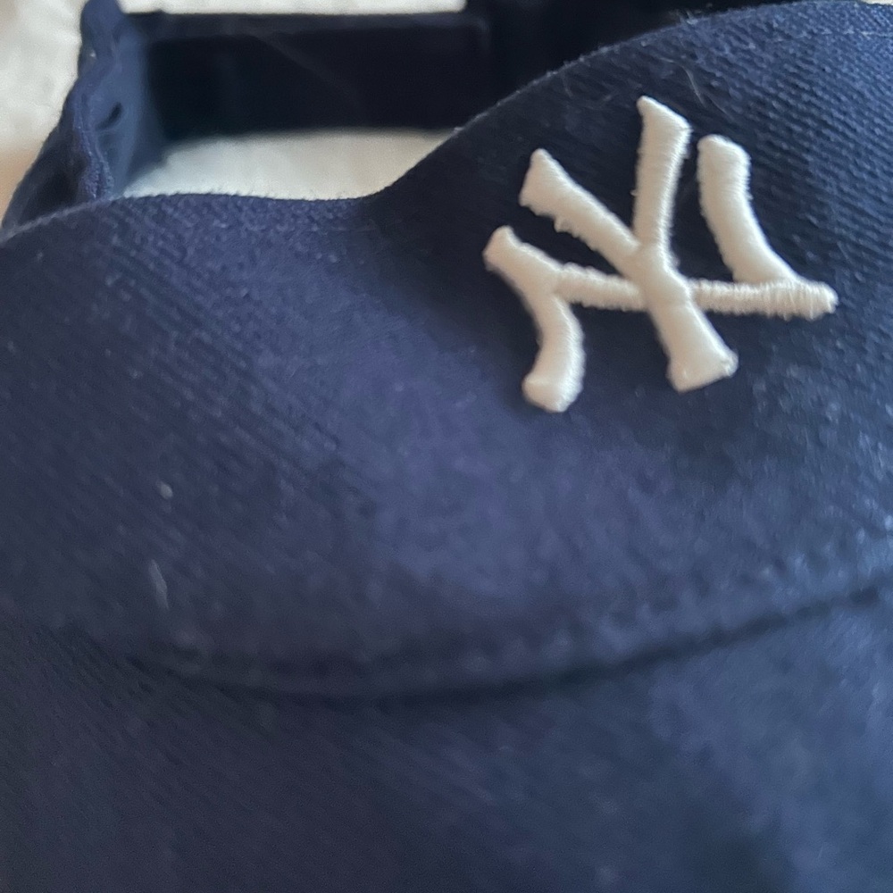 Navy Blue Visor with White Logo - Picture 7 of 8